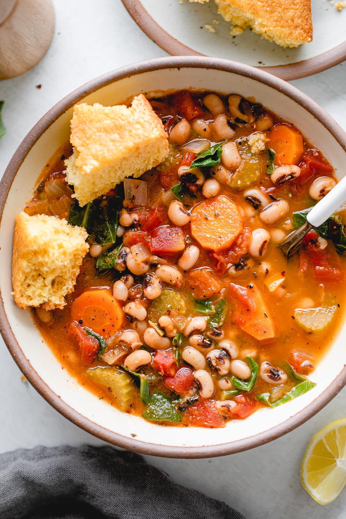 Smoky Black Eyed Pea Soup (Vegan + Healthy) - The Simple Veganista