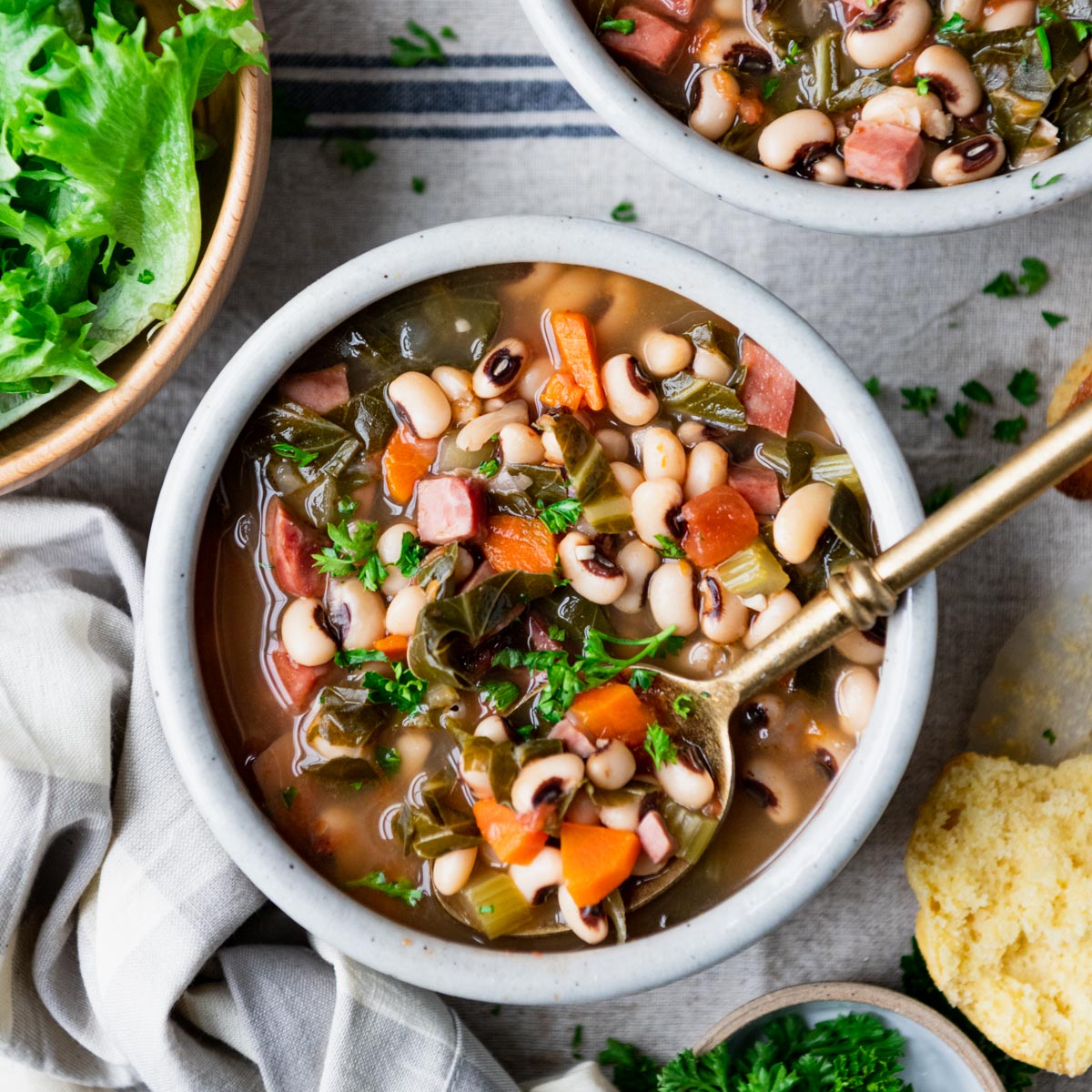 Southern Black Eyed Pea Soup - The Seasoned Mom