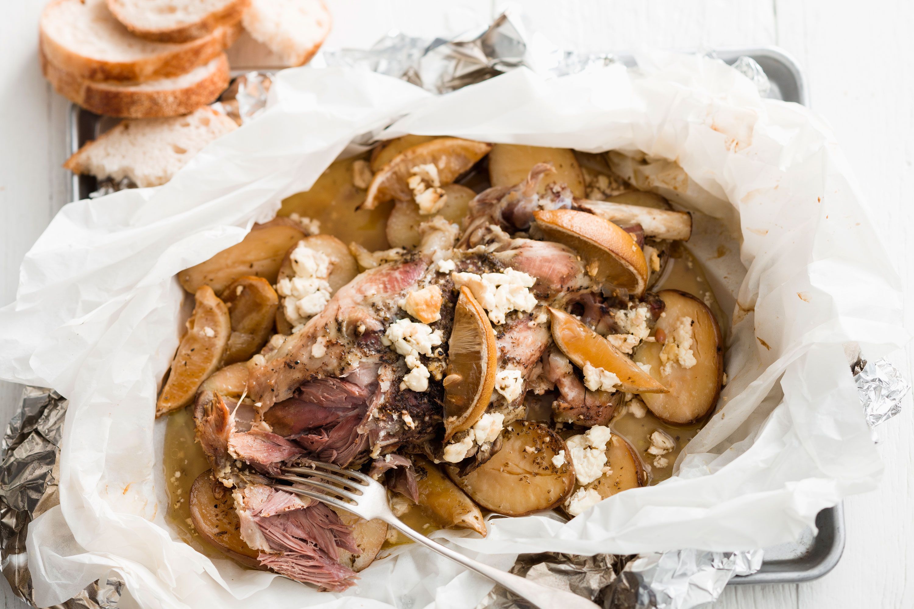 Greek slow roasted goat