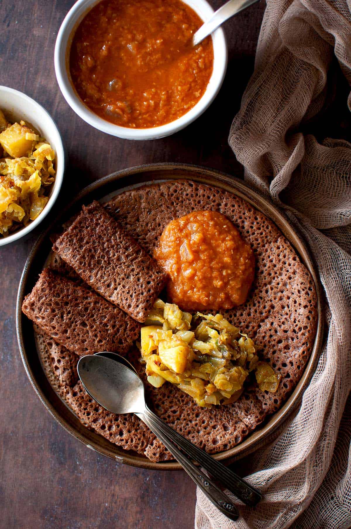 Quick Injera Recipe | Ethiopian Flatbread | Cook's Hideout
