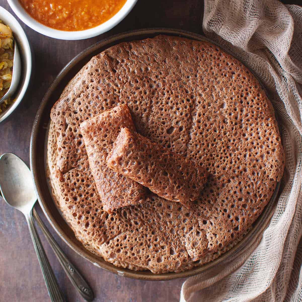 Quick Injera Recipe | Ethiopian Flatbread | Cook's Hideout