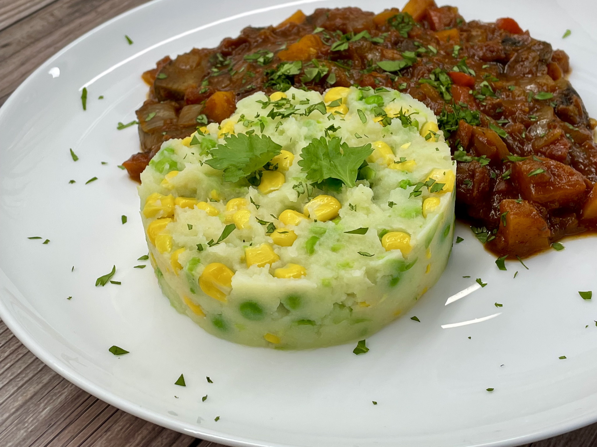 Kenyan Mashed Potatoes, Peas and Corn (Irio) | The Vegan Planet Kitchen