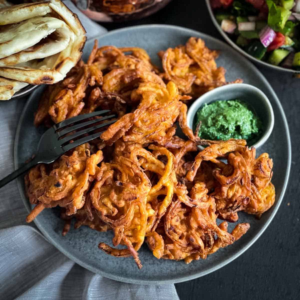 Easy Onion Bhaji Recipe - The Devil Wears Salad