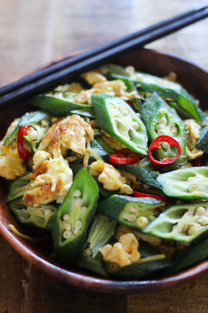 Fresh Sautéed Okra and Egg – Spice the Plate